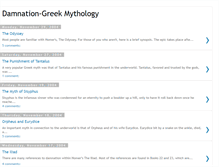 Tablet Screenshot of damnationgreekmythology.blogspot.com