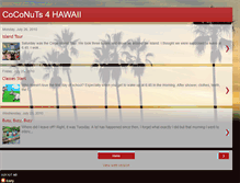 Tablet Screenshot of coconutsforhawaii.blogspot.com