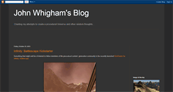 Desktop Screenshot of johnwhigham.blogspot.com