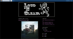 Desktop Screenshot of loudnclearly.blogspot.com