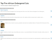 Tablet Screenshot of africanendangeredspecies.blogspot.com