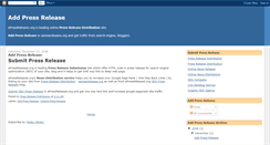 Desktop Screenshot of add-press-release.blogspot.com