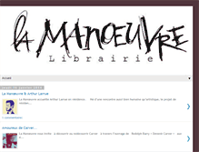 Tablet Screenshot of la-manoeuvre.blogspot.com