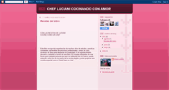 Desktop Screenshot of cheflucianicocinandoconamor.blogspot.com