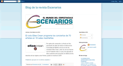 Desktop Screenshot of escenariosrevista.blogspot.com