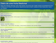 Tablet Screenshot of diariodeumahortamedicinal.blogspot.com