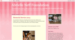 Desktop Screenshot of abriellenefffoundation.blogspot.com