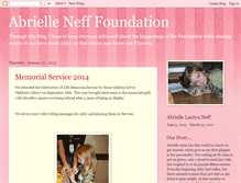 Tablet Screenshot of abriellenefffoundation.blogspot.com