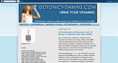Desktop Screenshot of isotonicvitaminsblog.blogspot.com