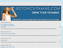 Tablet Screenshot of isotonicvitaminsblog.blogspot.com