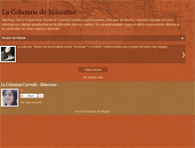 Tablet Screenshot of lacolumnademascaras.blogspot.com