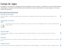 Tablet Screenshot of campojogosdiscalculia.blogspot.com
