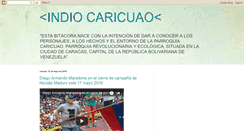 Desktop Screenshot of indiocaricuao.blogspot.com