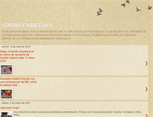 Tablet Screenshot of indiocaricuao.blogspot.com