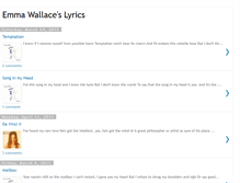 Tablet Screenshot of iamemmalyrics.blogspot.com