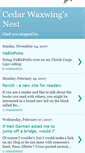 Mobile Screenshot of cedarwaxwing.blogspot.com