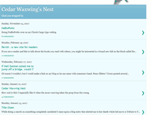 Tablet Screenshot of cedarwaxwing.blogspot.com