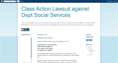 Desktop Screenshot of deptsocialservicesclassactionlawsuit.blogspot.com