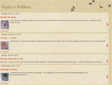 Tablet Screenshot of hayleyshobbies.blogspot.com