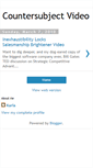Mobile Screenshot of countersubjectvideo.blogspot.com