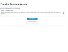 Tablet Screenshot of fraudes-banamex.blogspot.com