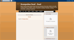 Desktop Screenshot of kumpulan-soal-soal.blogspot.com
