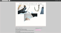 Desktop Screenshot of nora-thelittleworld.blogspot.com