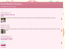 Tablet Screenshot of everybuddydreams.blogspot.com