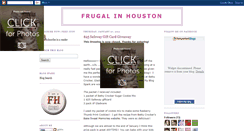 Desktop Screenshot of frugalinhouston.blogspot.com