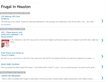 Tablet Screenshot of frugalinhouston.blogspot.com