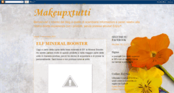 Desktop Screenshot of makeupxtutti.blogspot.com