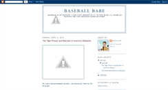 Desktop Screenshot of baseballbabeblog.blogspot.com