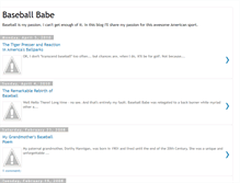 Tablet Screenshot of baseballbabeblog.blogspot.com