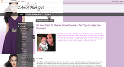 Desktop Screenshot of iamamarkgirl.blogspot.com