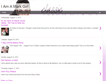 Tablet Screenshot of iamamarkgirl.blogspot.com