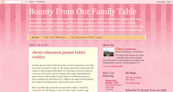 Desktop Screenshot of bountyfromourfamilytable.blogspot.com