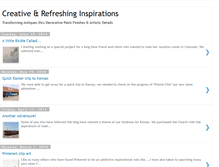 Tablet Screenshot of creativerefreshinginspirations.blogspot.com