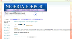 Desktop Screenshot of jobportng.blogspot.com