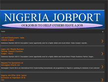 Tablet Screenshot of jobportng.blogspot.com