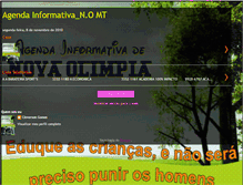 Tablet Screenshot of agendainformativadenovaolimpia.blogspot.com