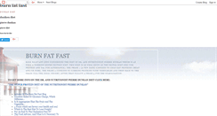 Desktop Screenshot of burn-fat-fast.blogspot.com