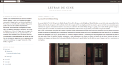 Desktop Screenshot of letrasdecine.blogspot.com