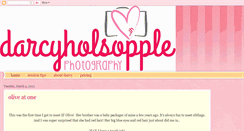 Desktop Screenshot of darcyholsopplephotography.blogspot.com