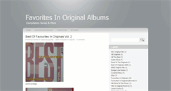 Desktop Screenshot of favoritesinoriginal-albums.blogspot.com