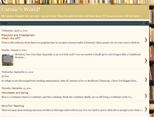 Tablet Screenshot of carmiesworld-carmon.blogspot.com