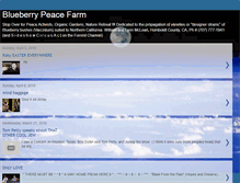 Tablet Screenshot of blueberrypeacefarm.blogspot.com