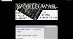 Desktop Screenshot of my-world-war.blogspot.com