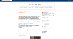 Desktop Screenshot of humanevitae.blogspot.com