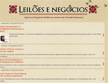 Tablet Screenshot of leilaonegocios.blogspot.com
