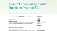 Desktop Screenshot of centro-espirita-allan-kardec.blogspot.com